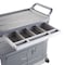 Rubbermaid Commercial Brushed Aluminum/Structural Foam, 300 lb Load Capacity, 3 Shelves, 20" W FG409400GRAY - alternate 7